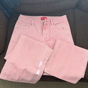 PACSUN X The MET Women’s Pink High-Waist Straight Jeans SZ 26